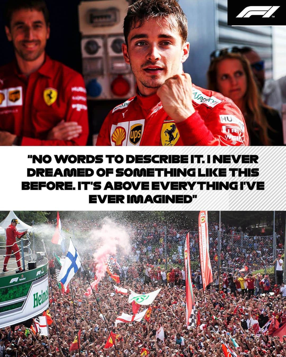 F1さんのインスタグラム写真 - (F1Instagram)「Winning is special. Winning at Monza for Ferrari? Unforgettable . #Leclerc #Ferrari #ItalianGP #F1 #Formula1 @charles_leclerc @scuderiaferrari」9月9日 3時07分 - f1