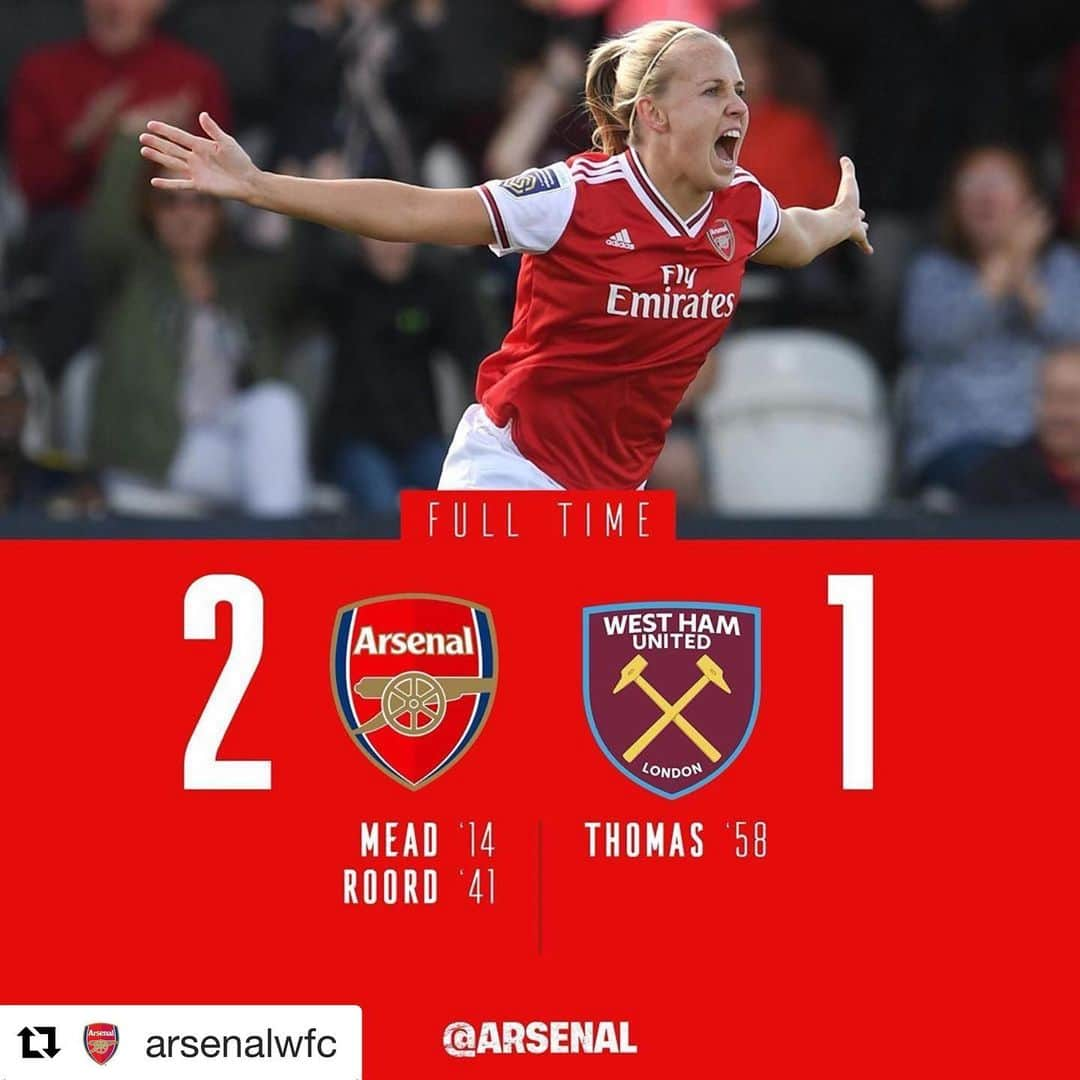 アーセナルFCさんのインスタグラム写真 - (アーセナルFCInstagram)「#Repost @arsenalwfc ・・・ VICTORY IN OUR OPENING @BARCLAYSFAWSL FIXTURE 😍 #WeAreTheArsenal」9月9日 3時12分 - arsenal