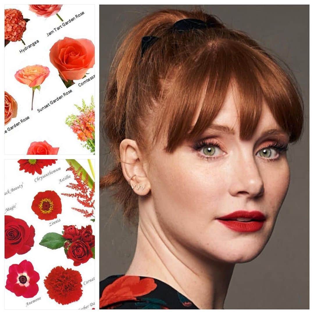 JO BAKERのインスタグラム：「B R Y C E • D A L L A S • H O W A R D 🇺🇸 Coral and Crimson crush... on #brycedallashoward For #torontofilmfestival  Hair @giannandreahair  Makeup by me #jobakermakeupartist Using the new @yslbeauty Lipstick ..will add name and pic to stories!! 💋 .」