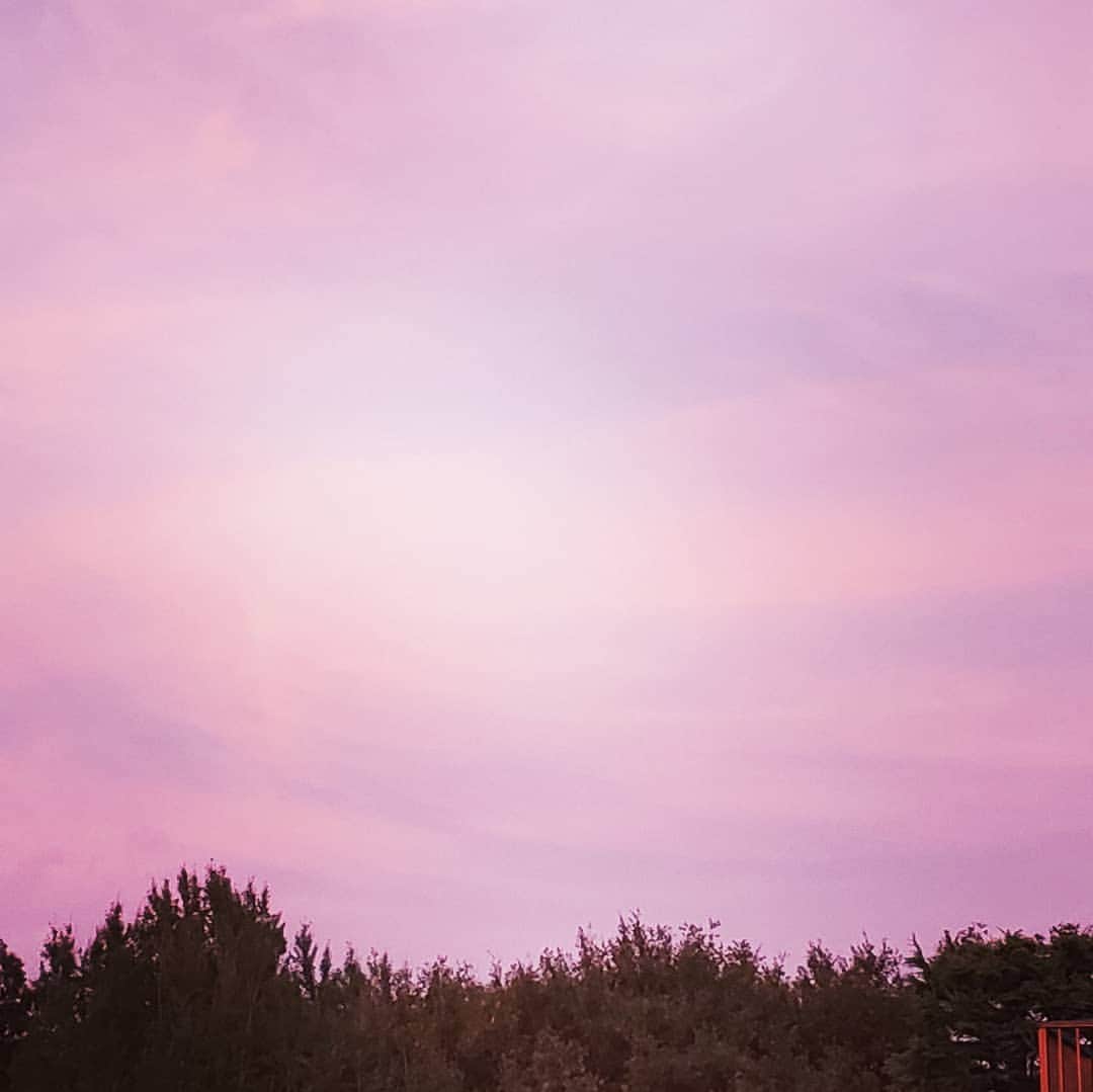 梅田陽子さんのインスタグラム写真 - (梅田陽子Instagram)「夕焼け、きれいな色でした。  #自宅からの撮影#都内#空#sky#うつりゆくもの#暑いですね」9月9日 19時19分 - yokoumeda