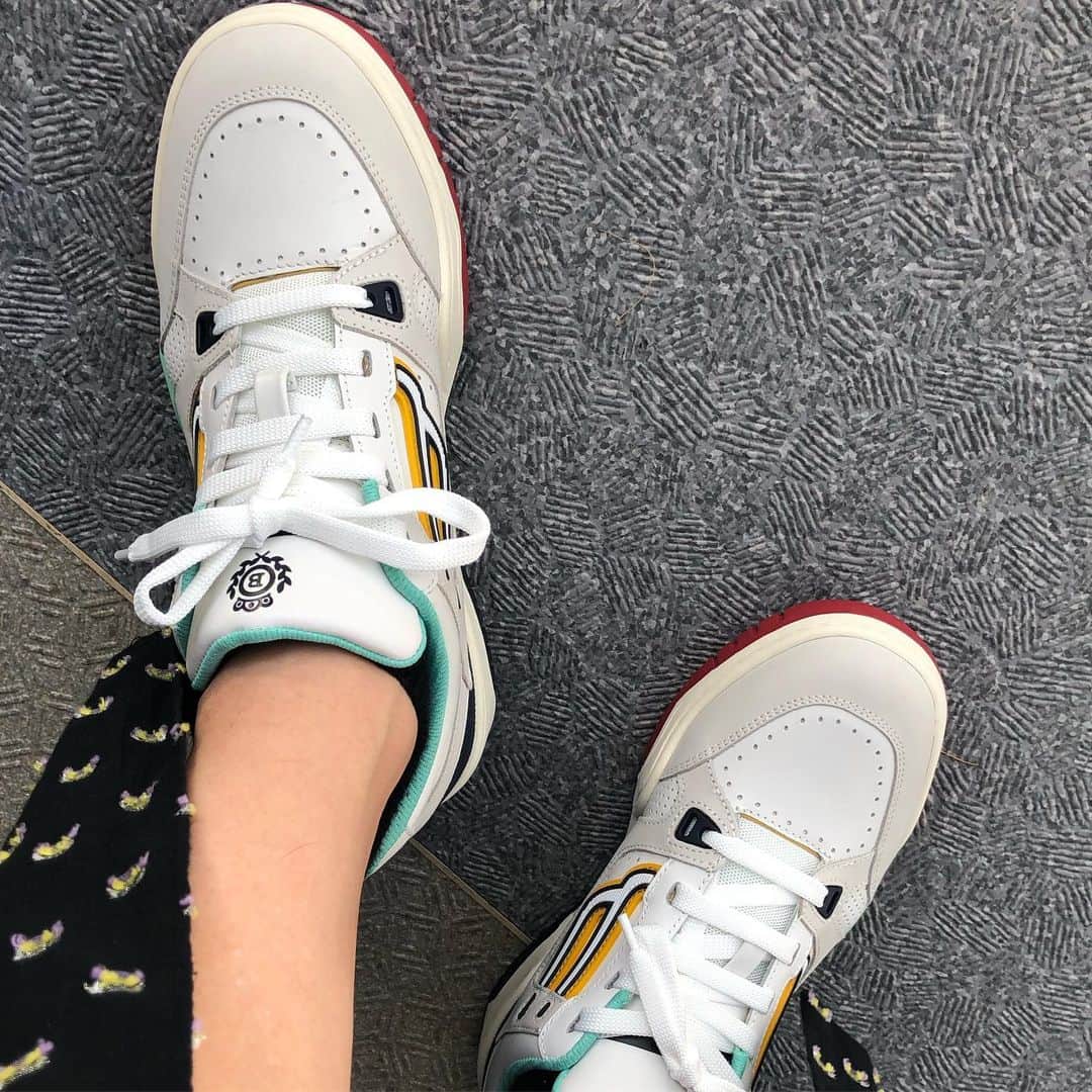 大桑マイミのインスタグラム：「お気に入り  自分史上 最高 スニーカーブーム @bally 🍒」