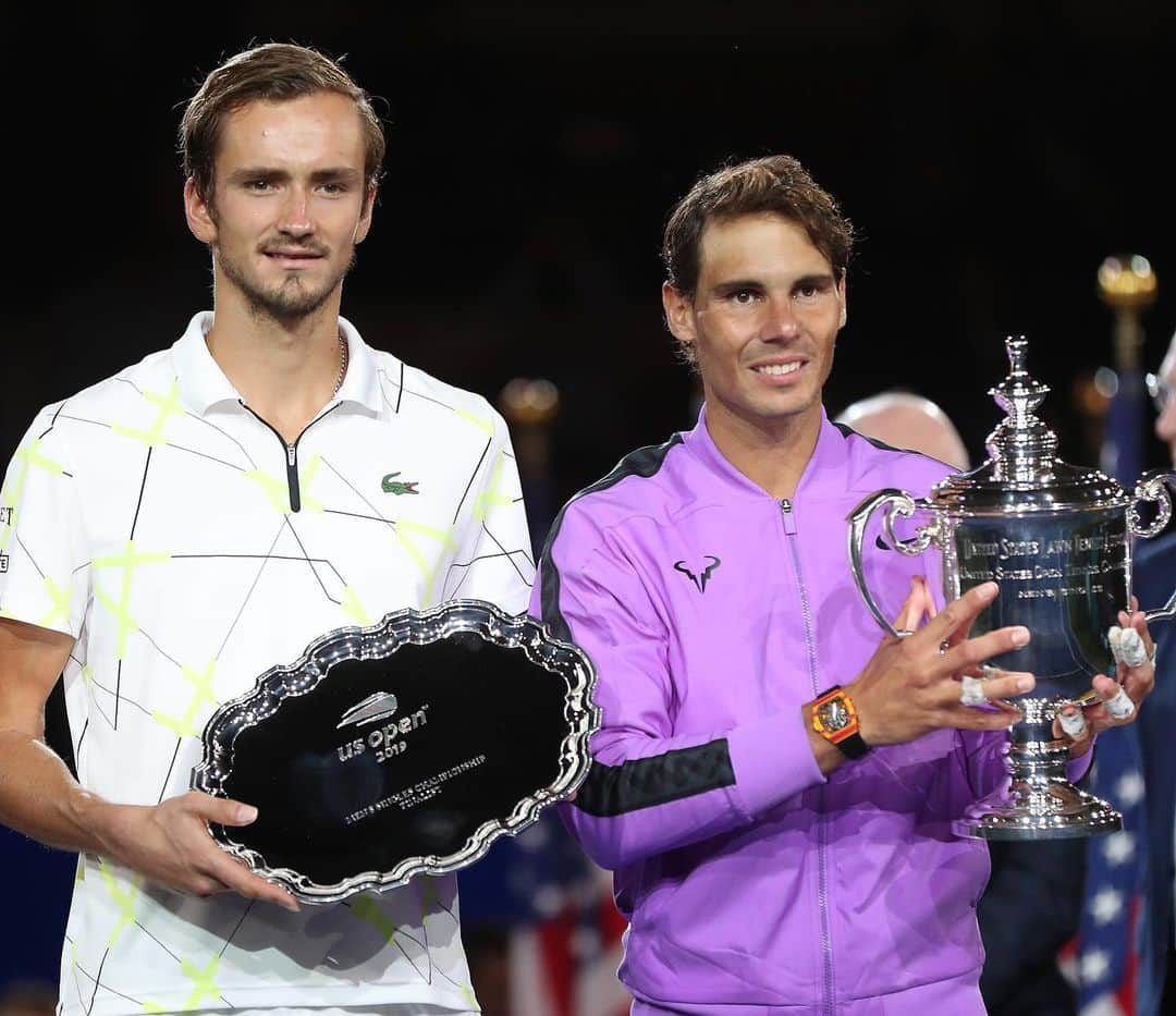 ダニール・メドベージェフのインスタグラム：「Gave it all tonight 🗽 @usopen // Сделал все, что мог 🗽」