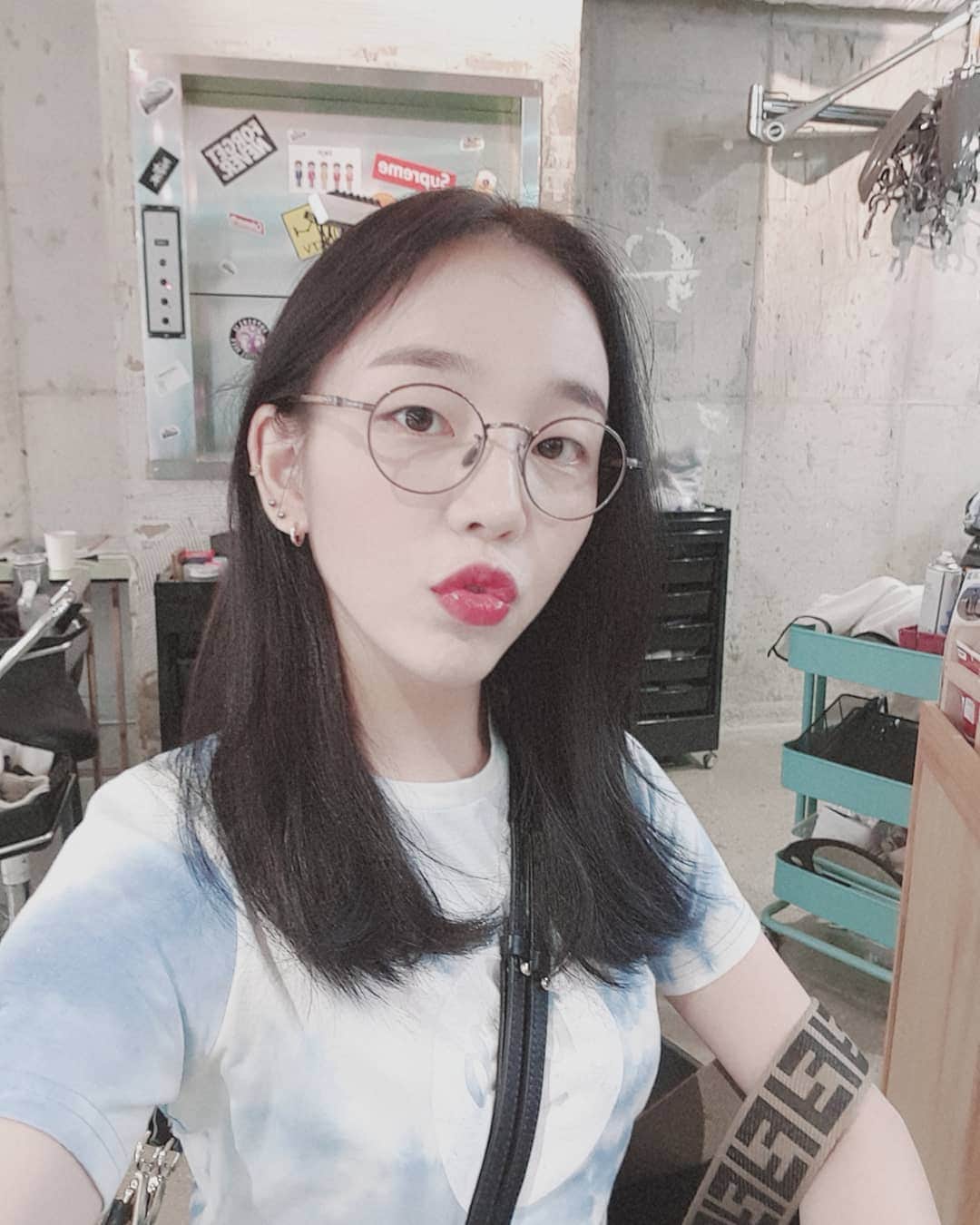 ペク・アヨンのインスタグラム：「다시 블랙🖤」