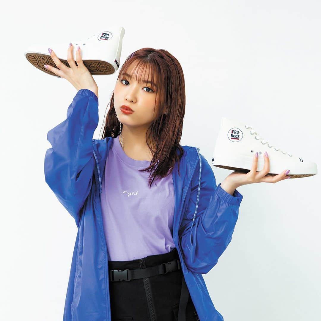 prokeds_jpのインスタグラム：「. PRO-Keds ROYAL AMERICA HI ロイヤルアメリカ ハイ  #プロケッズ #シューズ #スニーカー #キャンバス #あいりる #古田愛理  #prokeds #kicks #shoes #sneaker #sneakers #canvas #fashion #instafashion」
