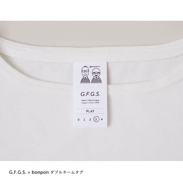 G.F.G.S.さんのインスタグラム写真 - (G.F.G.S.Instagram)「\ G.F.G.S.® × bonpon コラボ第二弾決定! /  白髪とチャーミングなファッションがインスタグラムで大人気のbonpon夫妻と、G.F.G.S.のダブルネーム第二弾アイテムが実現いたしました。 前回大好評をいただいたコラボモデルをベースに、胸元にさりげなくアクセントカラーを配置した特別アイテムです。 カラーパターンは全4種類。 今回は左袖にダブルネームのタグも付きます。  受注受付は9月12日(木)開始予定です。  ぜひお見逃しなく! https://www.gfgs.net/shop/gfgs-bonpon-2/  #GFGS_bonpon .  #gfgs #orderborder #bonpon511 #コラボ #ボーダー #stripeshirt #stripes #しましま #ボーダーズ #オーガニックコットン #おそろい #リンクコーデ #夫婦コーデ #夫婦 #着心地 #ワードローブ #着画 #カジュアルファッション #カジュアル  #暮らしを楽しむ  #新潟 #niigata  #加茂市 #商店街 #ig_niigata #ig_fashion #ボーダー好き .  #GoodFeelGoodStyle  心が動くことを私たちらしいやり方で」9月9日 16時59分 - gfgs