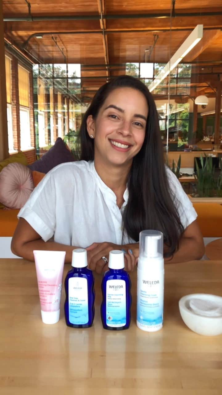 Weledaのインスタグラム：「Without cleansing, nourishing products aren’t able to penetrate the skin properly. So today we’re sharing with you all of the cleansers Weleda offers and our favorite cleansing tips! #WeledaSkin」