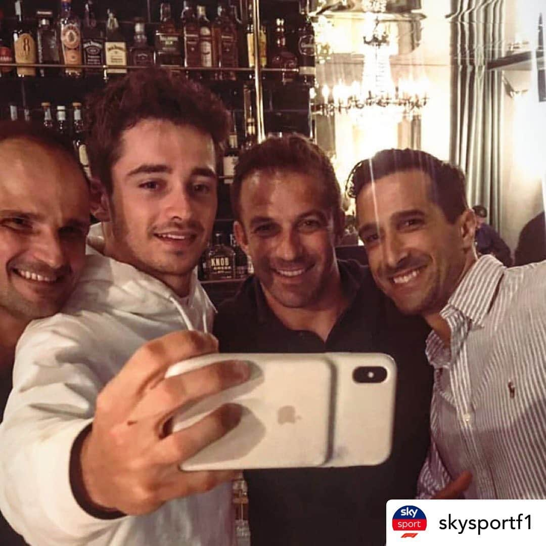 アレッサンドロ・デル・ピエロさんのインスタグラム写真 - (アレッサンドロ・デル・ピエロInstagram)「#chapeau @charles_leclerc #ADP10  Repost: @skysportf1 🎉🏆 Una cena al sapor di vittoria 📸 @charles_leclerc festeggia il successo all'#ItalianGP con @tonio_liuzzi_official, @alessandrodelpiero e @davidecamicioli #SkyMotori #F1 #Formula1」9月9日 19時58分 - alessandrodelpiero