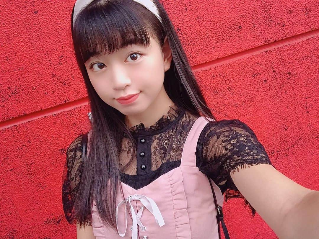 吉田万葉のインスタグラム：「本日のまんよ🍓🧸𓂃 𓈒𓏸  #fashion #ヘアバンド #girl #jk1 #jk #Instagram」