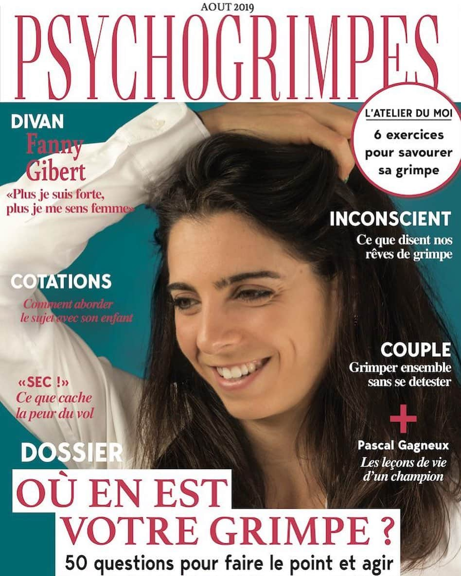 ファニー・ジベールさんのインスタグラム写真 - (ファニー・ジベールInstagram)「[Magazine cover 😎] “Funny Fanny” 🤪 because humour is everything ☝🏼Mythic French mag 👌🏽 What’s your favorite joke of the cover ? 🤣 ———————————————————— Si comme moi tu te préoccupes de comment aborder un sujet aussi délicat que celui des cotations la réponse est dans PSYCHOGRIMPE ! “Le rire, comme les essuies glace, permet d’avancer même si ils n’arrêtent pas la pluie” G.J.  Et toi c’est quoi ta blague préféré de cette couverture ? 🤣 ———————————————————— Ironía es mi meta 🤪  Cual es tu broma favorita de la cobertura ? 🤣 ———————————————————— #grimpermagazine👌🏽 📸 @bluegilles ———————————————————— @ffmontagne_escalade @verticalartclimbing @scarpafrance  @blackdiamond @vibram」9月10日 2時23分 - fannygibert974