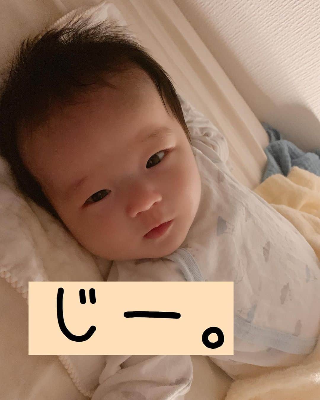 しほの涼のインスタグラム：「マジか。。 4:11 am🕰  #明方元気 #寝ようかなと思うと起きる #ミルクまで2時間 #寝てくれ #頼む #赤ちゃん #赤ちゃんのいる生活#笑神娘さん」