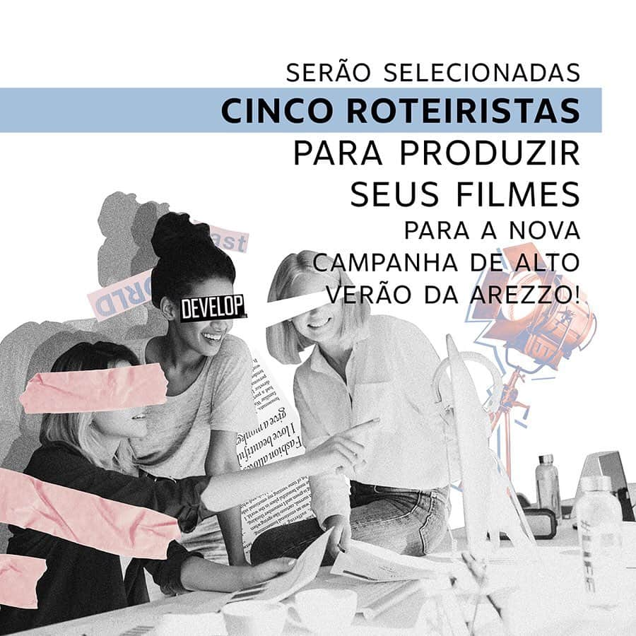 Arezzoさんのインスタグラム写真 - (ArezzoInstagram)「Ama escrever e é apaixonada por cinema? Que tal transformar seu roteiro em um verdadeiro filme com a Arezzo? Para participar é simples: - Acesse o link na bio; - Inscreva seu roteiro seguindo o tema "O protagonismo feminino no dia a dia", inspirado na sua forma de ver a sororidade, seja com amigas ou vivências cotidianas;  Serão selecionadas cinco roteiristas e as vencedoras do Concurso receberão mentoria da @suzipires, via Instituto Dona de Si, durante o perído de uma semana na cidade do Rio de Janeiro para qualificar a aprimorar os roteiros que serão a nova campanha da Arezzo! Inscreva-se e compartilhe com as amigas roteiristas. Vamos juntas! É o alto verão do protagonismo feminino! #ArezzoJuntas *inscrições válidas até 20/09. *regulamento completo no site.」9月10日 7時00分 - arezzo