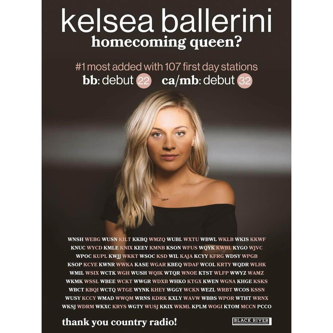 Kelsea Balleriniさんのインスタグラム写真 - (Kelsea BalleriniInstagram)「I haven’t had a song welcomed with open arms quite like this before. country radio, all 107 stations that have already put this on your playlists, thank you for making this matter and giving this song a springboard to jump from. my entire team and I are like giddy little kids about this. 🎶❤️🙌🏼🥂」9月10日 7時51分 - kelseaballerini