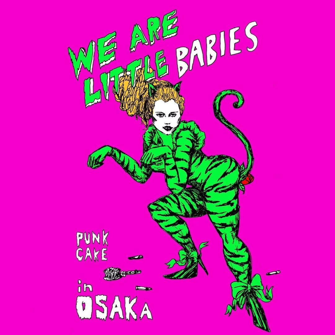 PUNK CAKEさんのインスタグラム写真 - (PUNK CAKEInstagram)「🌹WE ARE LITTLE BABIES🌹 来週末お次はコレです！ 9/21(sat)22(sun)23(mon) 大好きな大阪でのポップアップイベント！ 今回のアメリカ買い付け商品の キラキラ新商品持っていく予定なのでお楽しみに🌟 もちろんお馴染みメンバーも一緒に♬ @yanagidamasami  @aki_ishibashi  @no__panties__  豪華メンバーでとっても楽しいイベントになりそうです🌹 今回ははじめての中崎町 @mori.market_official さんでやらせてもらいます🌟 大阪の皆さま 初めての方も昨年も来てくださった方も 是非たくさんのご来店お待ちしています💓  場所【USEDを拡散する進化系古着屋‘森’】 大阪府大阪市北区 中崎西2丁目4-20 チェルシーマーケット内」9月10日 12時03分 - punk_cake