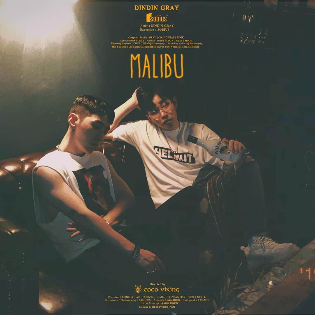 DINDINさんのインスタグラム写真 - (DINDINInstagram)「MALIBU - DINDIN (Feat.GRAY) D-1 ✔️#20190911 #6PM #딘딘 #그레이 #dindin #GRAY #MALIBU」9月10日 21時56分 - dindinem