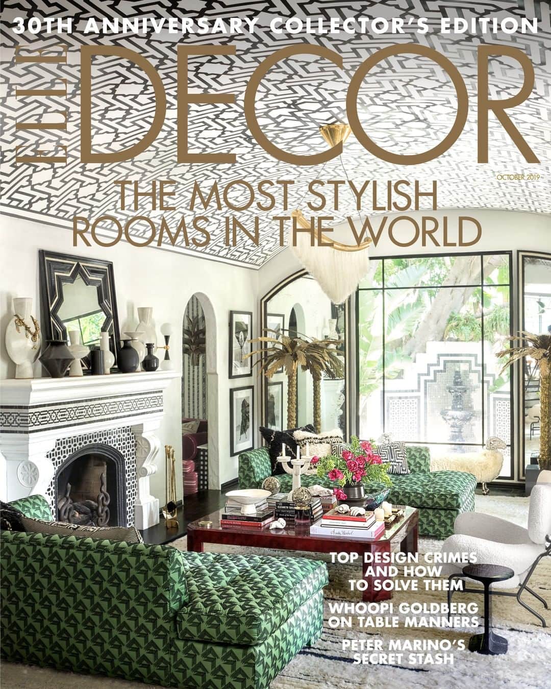 ELLE DECORさんのインスタグラム写真 - (ELLE DECORInstagram)「The October issue of ELLE Decor is here! This one is special—it’s our 30th-anniversary collector’s edition, and we took a deep dive through our history to plumb ED’s DNA. The result? In addition to a slew of new projects that convey where interior design is today, we also put together a special section of ELLE Decor’s 30 Rules to Live By, an essay from @therealdvf on the relationship between fashion and design, and ED A-Lister @fordhuniford’s moving remembrance of the toll AIDS took on the design industry. Click the link in bio for the full tour of our cover story, @martynbullard’s Hollywood home, and pick up our new issue for these special features and much more. Photography by @douglasfriedman Styling by @amykchin #ED30」9月10日 23時00分 - elledecor