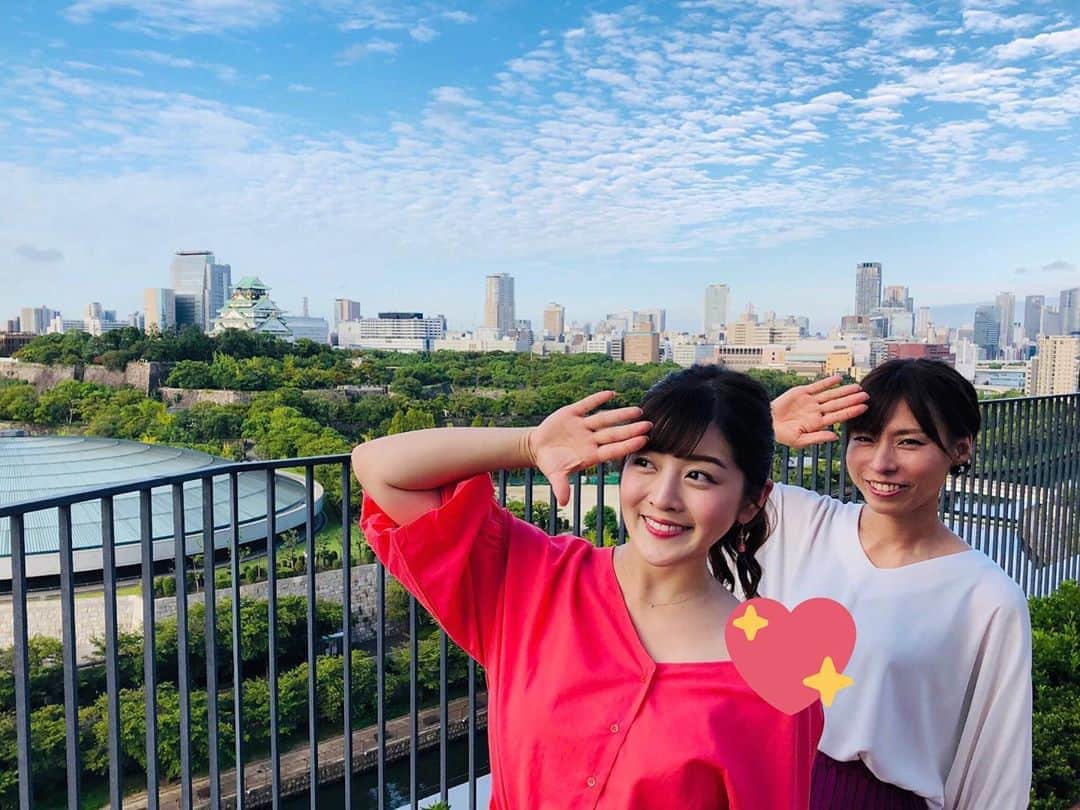 中村秀香のインスタグラム：「今朝の #すまたん は #読売テレビ の屋上テラスからお伝えしました☺️ .  屋上テラスには、季節に合わせた植物が🌱 .  #モミジ もありました！これからの季節、色づいていくのが楽しみです🍁✨」