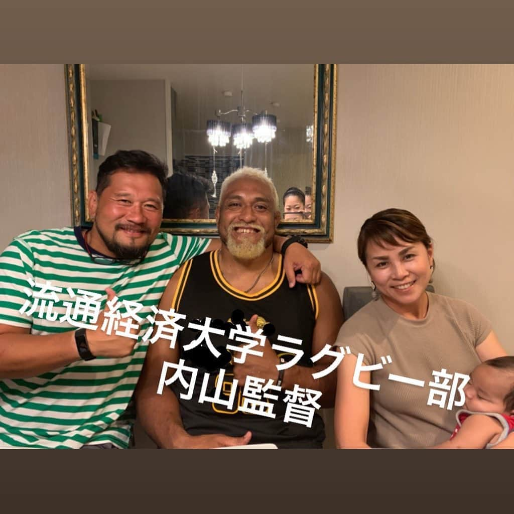 中島イシレリさんのインスタグラム写真 - (中島イシレリInstagram)「オフ中に恩師を訪ねて龍ヶ崎へ🚗 トンガの高校でラグビーをしていた18才のぼくを、内山監督が見つけてくれました。 感謝の気持ちを伝えにご挨拶に行ってきました👍 #yeaboii  It all started when he found me in Tonga when I was 18.  visited Ryugasaki to see my university head coach and his family before World cup. . . . #中島イシレリ #isilelinakajima #nakajimaisileli #rwc2019 #rugbyworldcup #ラグビー日本代表 #ラグビーワールドカップ #流通経済大学 #流通経済大学ラグビー部 #rku  #rkurugby  #龍ヶ崎」9月10日 18時30分 - nakajima_isileli