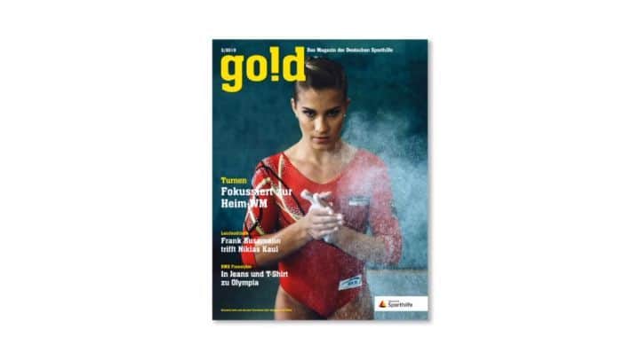 エリザベト・ザイツのインスタグラム：「Ab heute ist das neue go!d Sporthilfe Magazin erhältlich! @sporthilfe  #me #eliseitz @_kim.bui_ @pauline_schaefer #covergirls #gymnastics #nationalteam #germany #roadtotokyo2020 @stuttgart2019 @deutscherturnerbund @jfqphotos」