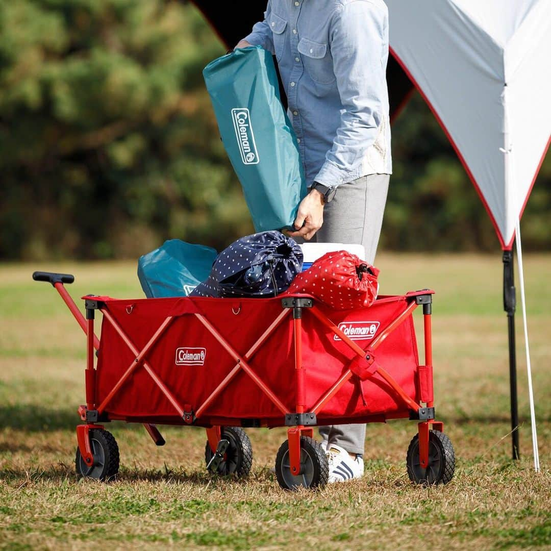 Coleman Japanさんのインスタグラム写真 - (Coleman JapanInstagram)「＼秋の運動会やレジャーに！／ 荷物を軽々移動できる「アウトドアワゴン」で快適に過ごそう！人気のコラボやシリーズのカラーが勢ぞろい♪ ・ ・ ・ #灯そうColeman #灯そうコールマン #灯そう #Coleman #コールマン #Tent #テント #Camp #キャンプ #Outdoor #アウトドア #アウトドアワゴン #運動会」9月10日 19時04分 - coleman_japan