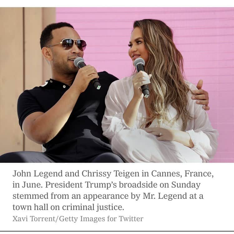 ジュリア・スタイルズさんのインスタグラム写真 - (ジュリア・スタイルズInstagram)「I don’t love the name calling on Twitter, lead by our ‘filthy mouthed’ President. But I do love chrissyteigen calling him a  #pussyassbitch 👊」9月11日 8時03分 - missjuliastiles