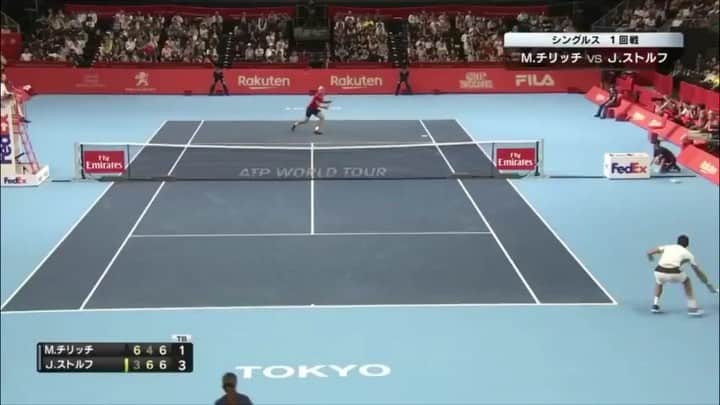 Rakuten Japan Openのインスタグラム：「Playback RakutenOpen 2018  1Round🎾 ⠀  楽天オープン2018年 1回戦⠀ 🇩🇪シュトルフ選手のネットプレー！ ⠀ 🎥 @wowowtennis Jan-Lennard Struff vs Marin Cilic #rakutenopen #rakutenopen2019 #楽天オープン #テニス」