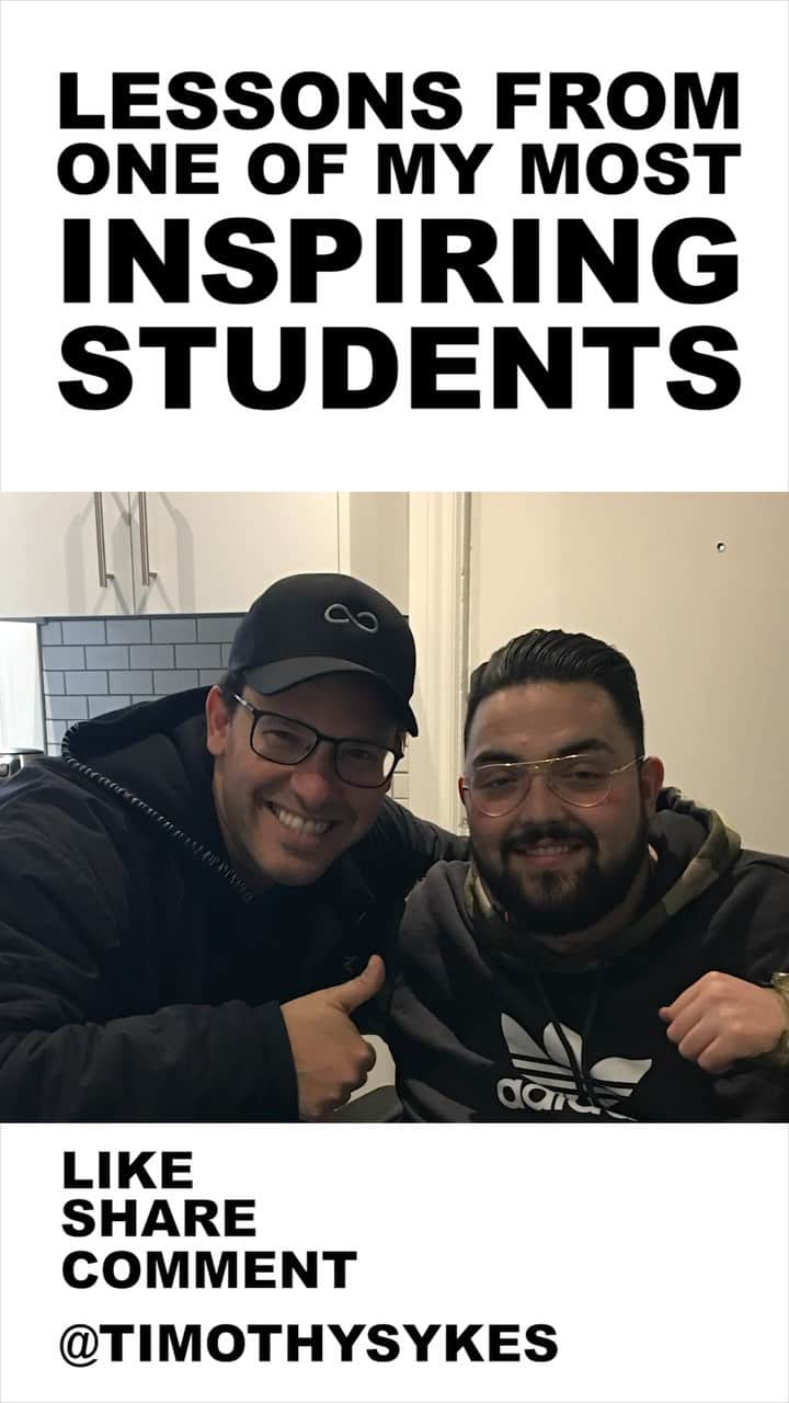 のインスタグラム：「I love meeting my students @anthonysimas in person and we can all learn so much from Anthony’s crazy but ultimately uplifting story」