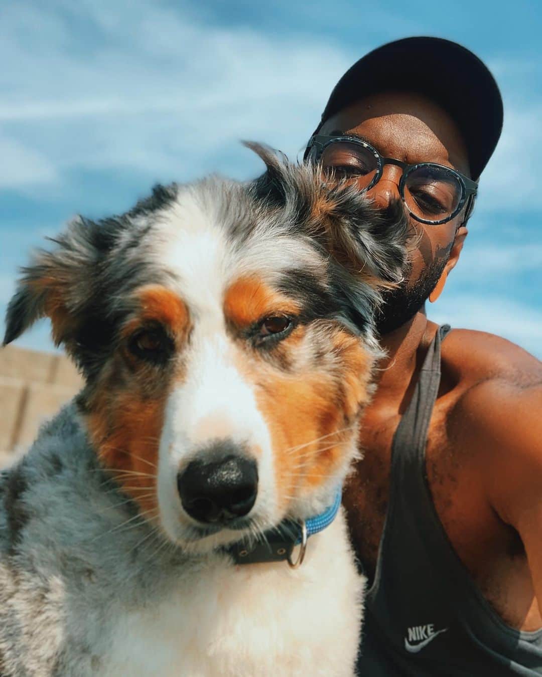 Paul Octaviousのインスタグラム：「Pup-Selfies with @prestonpups 🐶❤️」