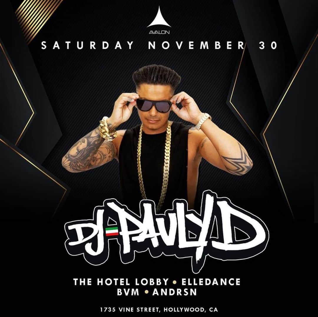 Pauly Dさんのインスタグラム写真 - (Pauly DInstagram)「Hollywood I’m Coming For You SATURDAY Nov 30th Pre-Order Ur Tix Now @avalonhollywood 🙏🏽🙌🏽」9月11日 5時20分 - djpaulyd