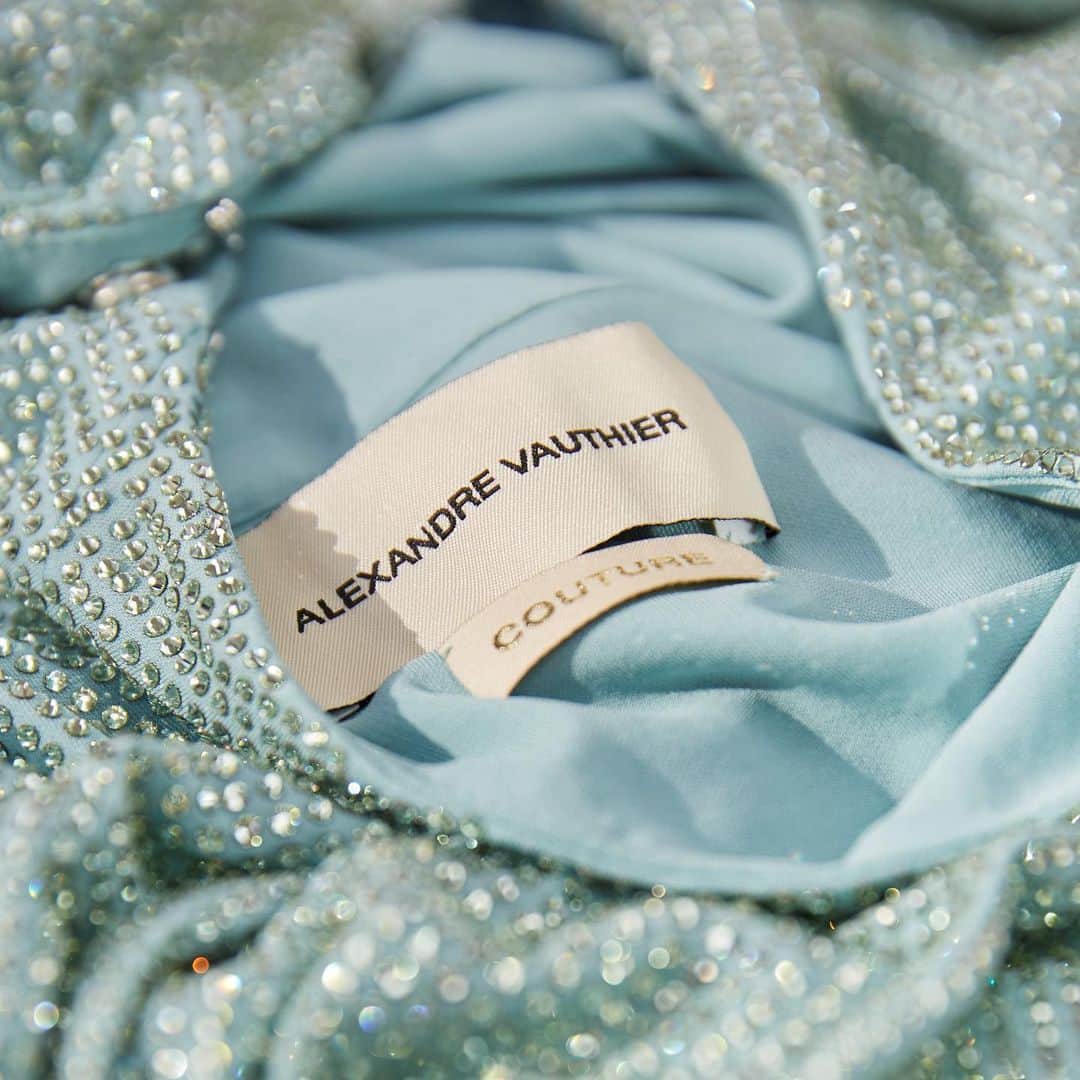 のインスタグラム：「Shine bright. 220,000 Swarovski crystals brought scintillating sparkle to a bespoke @alexandrevauthier haute couture dress for @BadGalRiri #SwarovskiCreativeCollaborations」