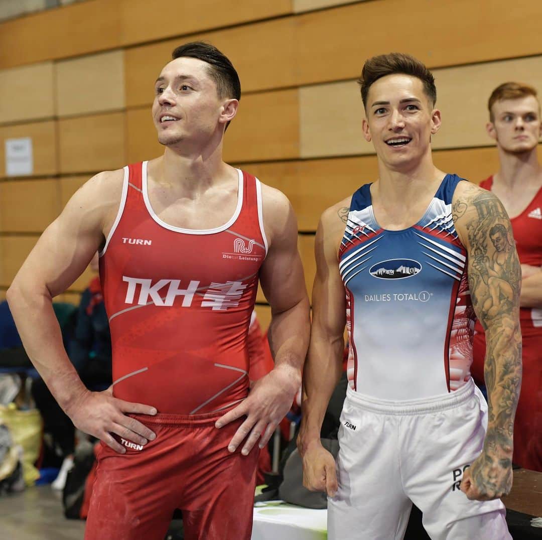 マゼル・ニューエンのインスタグラム：「🔥🔥Win a meet&greet🔥🔥 If you'll be at the competition in Backnang on Saturday, you have the chance to meet me and @andy_toba after the competition!  Just tag a friend who will be with you on Saturday and you will be entered into the pot.  Please enter only if you'll actually be at the competition on Saturday. Good luck! 🍀 #giveaway #meetandgreet #goodluck #friends #gymnastics #themarcelnguyen」