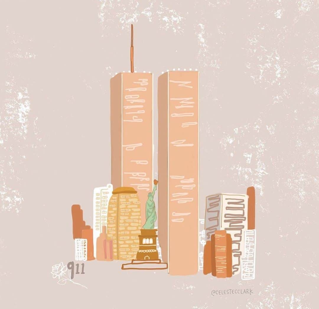 リンジー・モーガンのインスタグラム：「The impact of 9/11 still remains 18 years later.  For the lives, the first responders and families of those who were lost. We will never forget. ♥️🌇✨ @celestecclark」