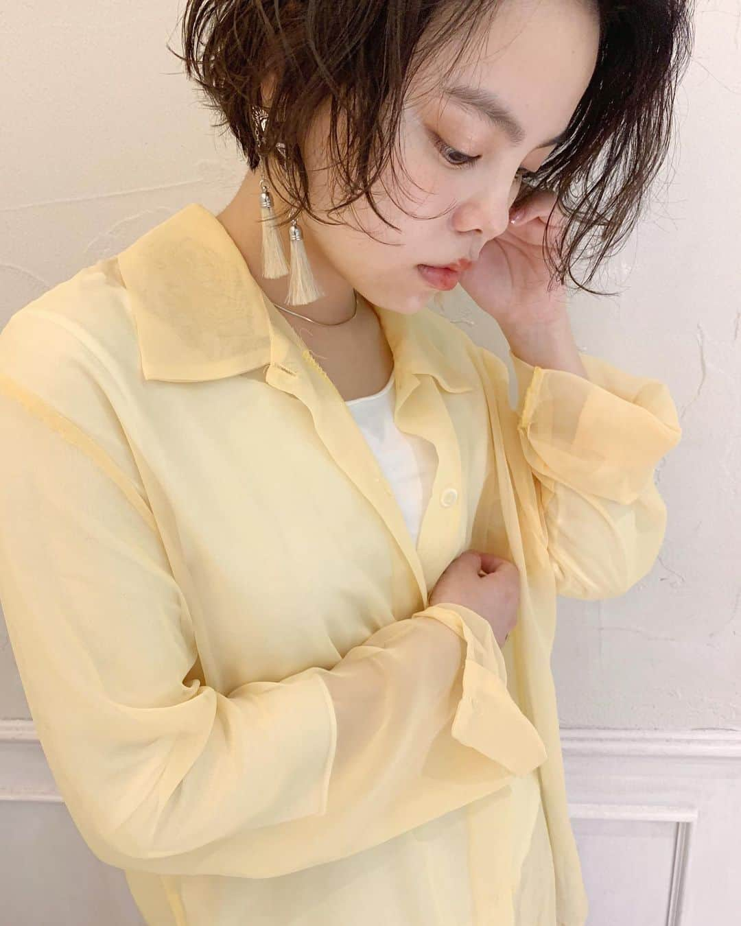 佐々木千紘さんのインスタグラム写真 - (佐々木千紘Instagram)「bob🍋メイクはツヤが好き🥚 .  hair&make/＠chipisasaki .  #minx#harajuku#make#hair#bob#ツヤ肌#オレンジメイク#ミニボブ#サロンスタイル」9月11日 18時56分 - chipisasaki