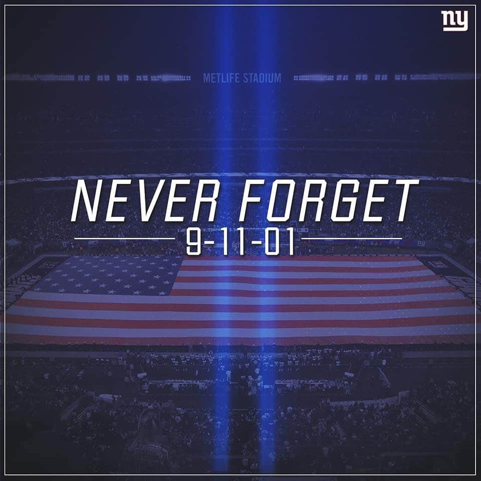 New York Giantsさんのインスタグラム写真 - (New York GiantsInstagram)「#September11th #NeverForget 🇺🇸🗽」9月11日 20時58分 - nygiants