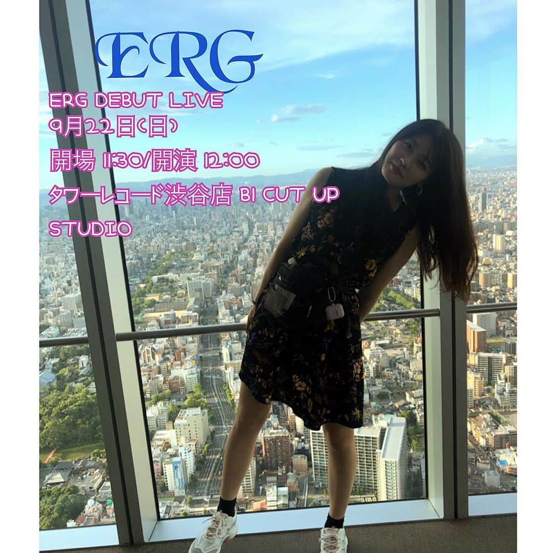 のインスタグラム：「「重大発表」⚠️⚠️⚠️ . ついに！ ERGお披露目が決定しました！！💜 待ってくれていたみんなありがとう。 やっとみんなにお会いすることができますっ。 . 観覧無料です！🆓 . たくさんの方に来て欲しいです、、😖💜 会いに来てくれるの待ってます、、、！ . 드디어!!!! 데뷔 무대가 결정되었습니다.많은 관심을 주셔서 감사합니다.우린 시부야에서 기다리고 있습니다 ㅎㅎ . Hi,, Our ERG decided debut live!! Thank you for your warm support 💜  We are waiting for you all at Shibuya!! Thank you. . #erg #debutlive #渋谷タワレコ #cupupstudio #yuisa #大阪 #渋谷 #えるぐ #앨구 #やっと会える #ほんとに頑張る」