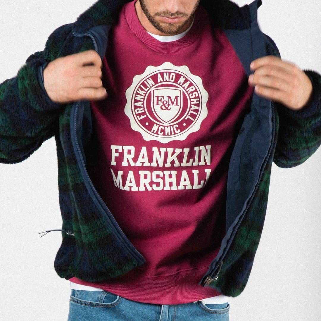 フランクリン&マーシャルのインスタグラム：「NEW FALL WINTER COLLECTION⁠ OUT NOW!⁠ IN STORE AND WEB.⁠ .⁠ .⁠ #franklinandmarshall #fallwintercollection #streetwear #sportswear」