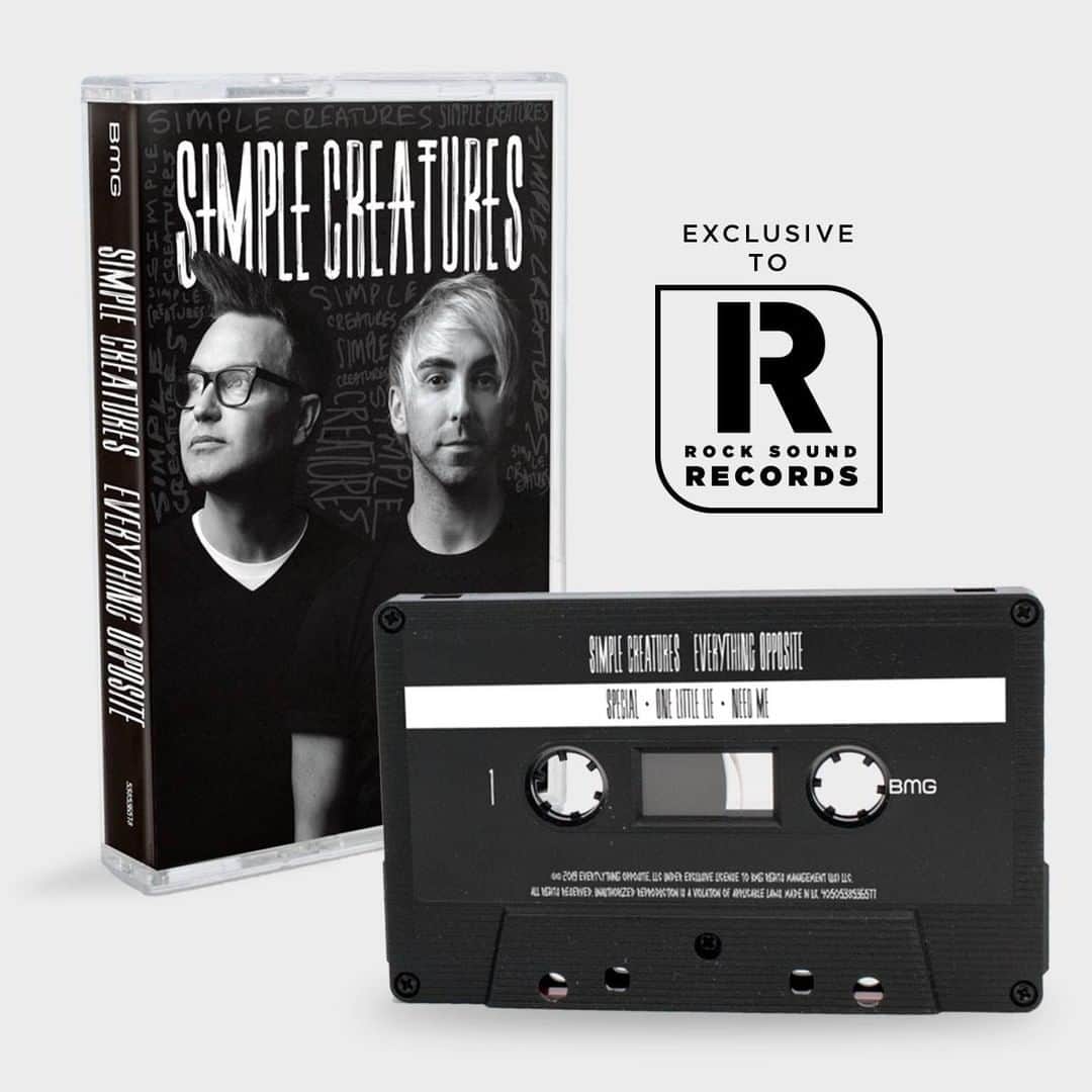 Rock Soundさんのインスタグラム写真 - (Rock SoundInstagram)「ROCK SOUND RECORDS WORLD EXCLUSIVE: Simple Creatures’ upcoming EP ‘Everything Opposite’ on  jet black cassette!  This world exclusive Simple Creatures cassette is limited to only 500 copies, and the only place on the planet to get them is from RECORDS.ROCKSOUND.TV」9月12日 1時00分 - rocksound