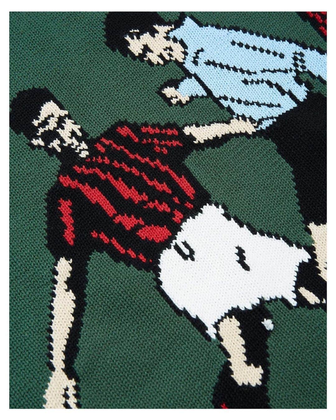 オバディア&サンズのインスタグラム：「The second release of Fall 2019 is highlighted by a capsule of soccer themed pieces that pay homage to our family history. Growing up, our father was a midfielder for the Beitar Jerusalem football club during the 70's. We remember going to games and hanging out with the team dressed in their full kits. This inspired the capsule which includes a hand knit cotton sweater, graphic tee and beach shirt featuring a newspaper clipping print of our father mid scissor kick in 1978.  Available Friday, 9/13 on ovadiaandsons.com」