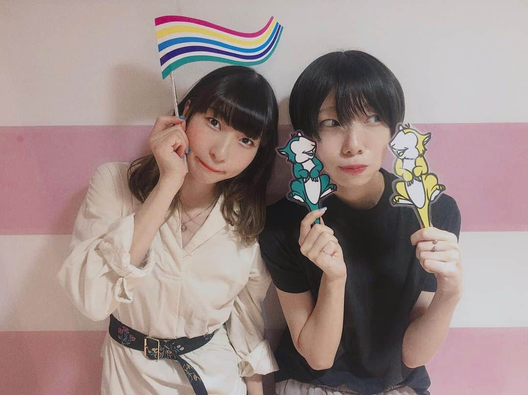 ピンキー！☆藤咲彩音さんのインスタグラム写真 - (ピンキー！☆藤咲彩音Instagram)「こっしと @candystripper_official さんの展示会に行ってきたよん。めちゃかわときめき秋冬トップスを頼んだので届くのが楽しみ！そしてそれを着ての予定もできた！楽しみ！ふぃ！ #candystripper #Autumn #winter」9月12日 11時17分 - pinky_ayane