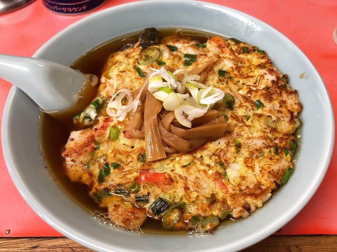 ホリエアツシさんのインスタグラム写真 - (ホリエアツシInstagram)「#天津麺 という概念🍜 #銀龍 #町中華」9月12日 12時36分 - a.horie