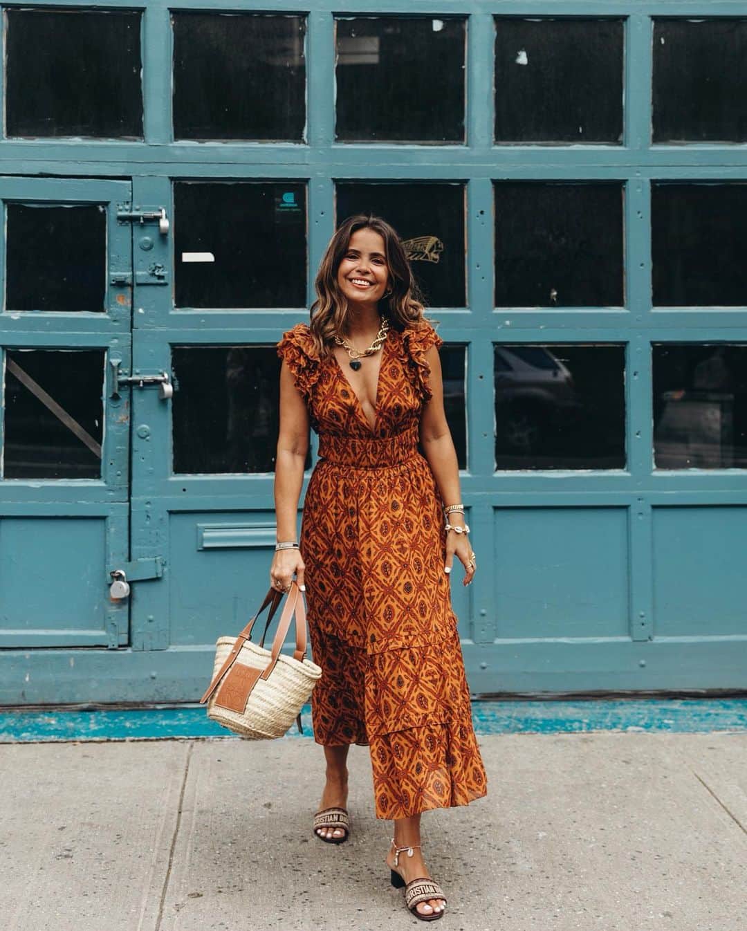 Collage Vintageさんのインスタグラム写真 - (Collage VintageInstagram)「Boho dresses are always my fav and the best option to wear around #nyfw @ullajohnson 🌼🌻」9月12日 6時13分 - collagevintage