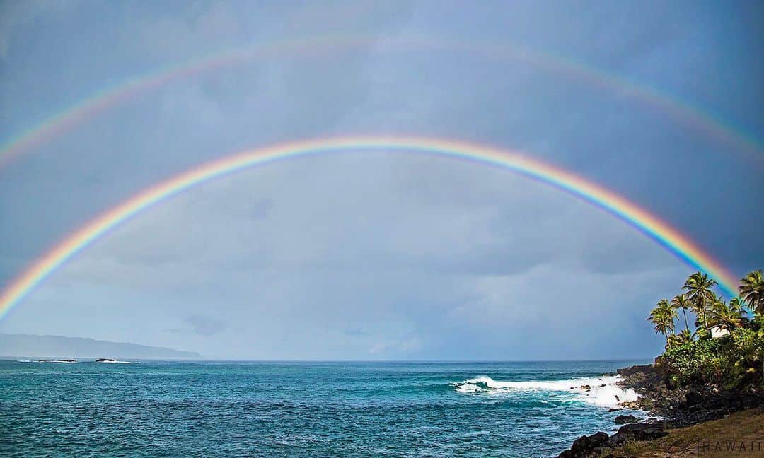 クラーク・リトルさんのインスタグラム写真 - (クラーク・リトルInstagram)「🌈🌈 #hawaii #paradise #waimeabay #oahu #clarklittle 🆑」9月12日 8時17分 - clarklittle