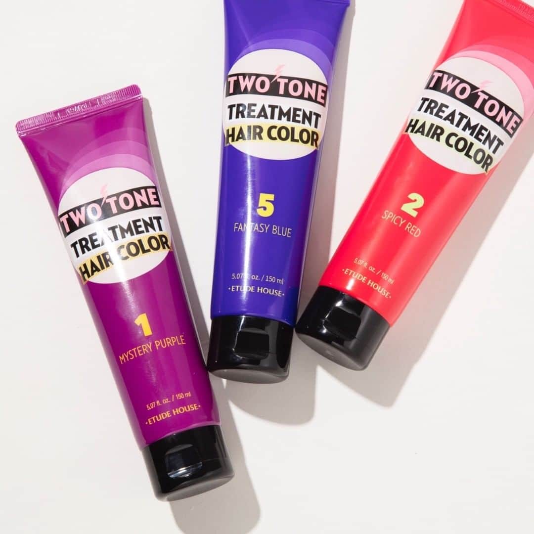 のインスタグラム：「ETUDE HOUSE / B0.5F 2トーン トリートメント ヘアカラー 各￥1,080 ※all tax in . 【🕊キレイ髪をメイクするヘアアイテム🕊】 痛んでいる髪をサラサラにしてカラーも楽しめる！ 何色かを混ぜて自分だけのオリジナルヘアカラーを作ることも🎨 . #LAFORETSTYLE #hair #haircare #hairaccessory #etudehouse #tokyo #laforet #harajuku #laforetharajuku #ヘアケア #ヘアアクセサリー #ヘアアレンジ #ヘアスタイル #ツヤ髪 #エチュードハウス #韓国コスメ #ヘアカラー #東京 #ラフォーレ #原宿 #ラフォーレ原宿 #메이크 #메이크업 #패션」