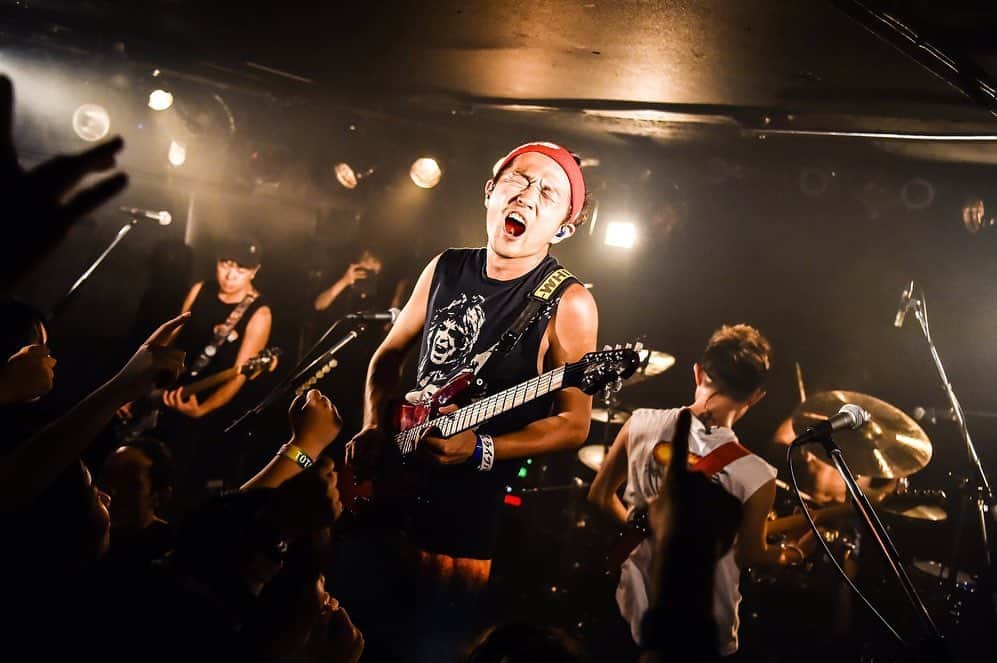 Kuboty のインスタグラム：「【The 顔弾き】2019.9.10 千葉LOOK  Photo by AZUSA TAKADA @azusatakada_photographer」