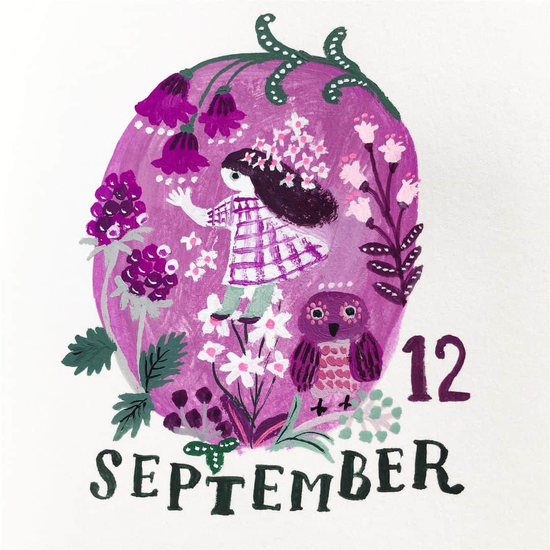 北岸由美さんのインスタグラム写真 - (北岸由美Instagram)「violet rouge  #yumikitagishicalendar_september」9月12日 13時48分 - yumikitagishi