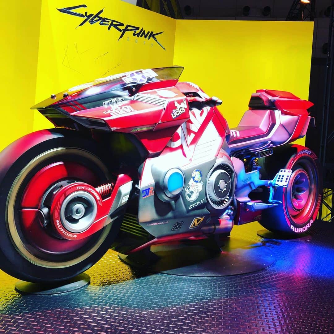 須田剛一のインスタグラム：「TGS@幕張、cyberpunk！」