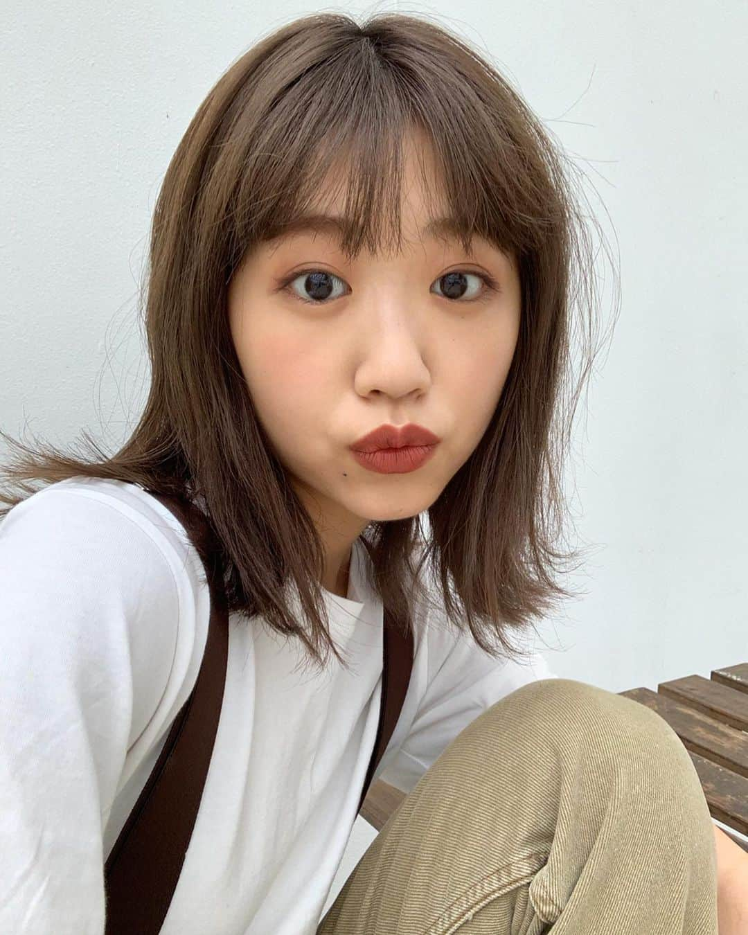 碓井玲菜さんのインスタグラム写真 - (碓井玲菜Instagram)「new hair color😗 まだ暑いけどもう気分は秋だヨーーーーー！」9月12日 15時00分 - reina_usui