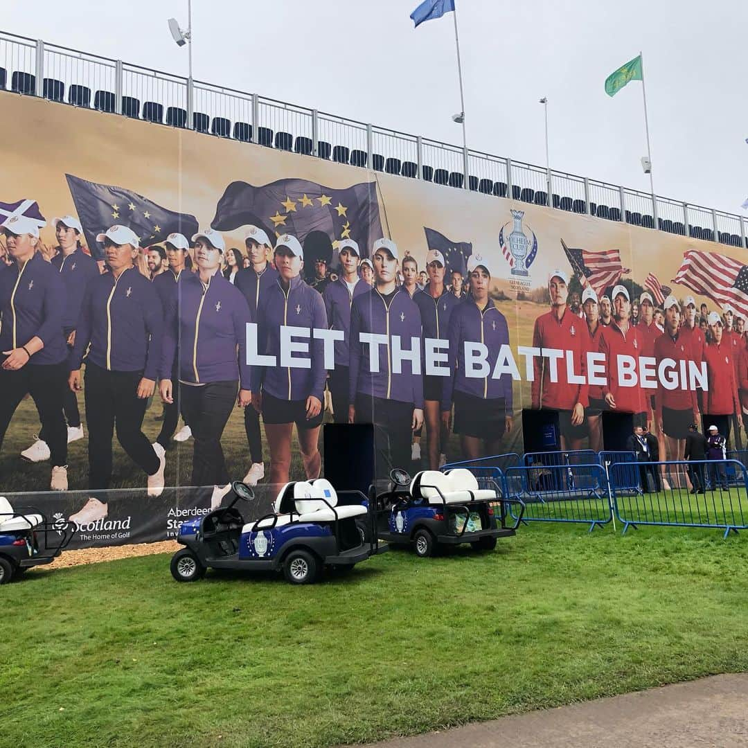 キャロライン・マッソンさんのインスタグラム写真 - (キャロライン・マッソンInstagram)「Almost ready to go @solheimcup2019 💙💛 Can’t wait to battle it out with my awesome team😊 @solheimcupeuro」9月12日 22時16分 - caro_masson_