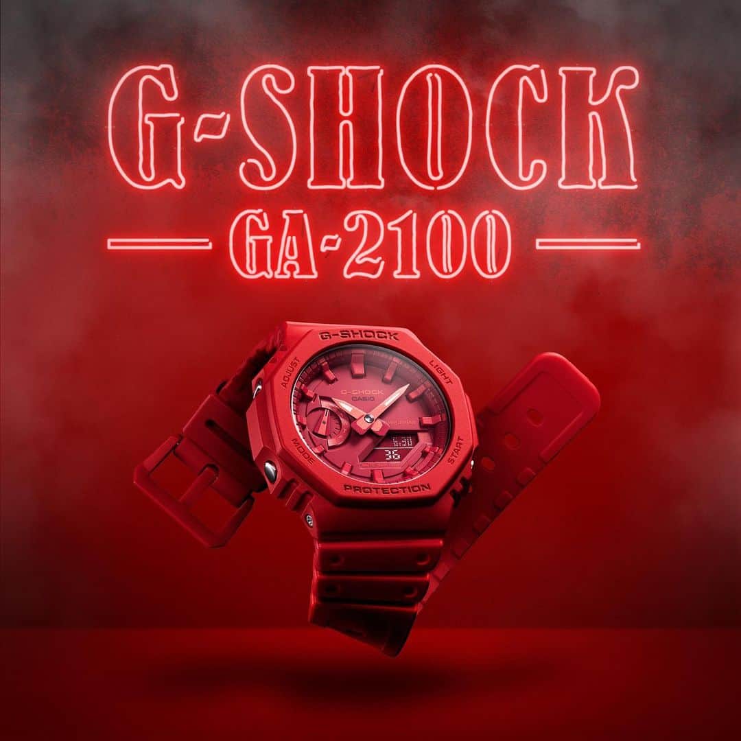 G-SHOCKさんのインスタグラム写真 - (G-SHOCKInstagram)「GA-2100  G-SHOCKの次世代スタンダードを担うNewデジタル・アナログコンビネーションモデル「GA-2100」。高剛性を発揮するカーボン繊維入りファインレジンを使用し、コンビネーションモデルの中で最薄となる、厚さ11.8mmを実現。初代モデル“DW-5000C”にも採用された八角形フォルムを継承し、タフな構造はそのままに、無駄を省いたシンプルなデザインに仕上げています。  The new generation of G-SHOCK, digital-analog combination model GA-2100. High-strength resin material, which is reinforced with carbon fibers, makes it possible to create a case that is a mere 11.8 mm thin, which is the thinnest among G-SHOCK combination models. These new models inherit the octagon form that was also employed for the original DW-5000C. Analog-digital timekeeping comes packed into a no-nonsense simple design without sacrificing G-SHOCK level toughness.  GA-2100-4AJF  #g_shock #ga2100 #carbon #carboncoreguard #octagon #watchoftheday」9月12日 17時00分 - gshock_jp