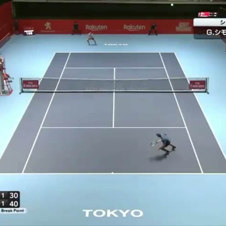 Rakuten Japan Openのインスタグラム：「Playback⏰RakutenOpen 2018 1Round  シモン選手 @gilles.simon84 サイドラインぎりぎりのフォアハンド🎾 ⠀ RakutenOpen2018 1Round Gilles Simon  VS  Alex de Minaur ⠀ 🎥@wowowtennis #rakutenopen #rakutenopen2019 #楽天オープン #テニス」