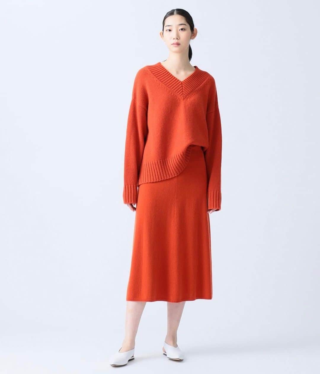 江原杏樹のインスタグラム：「🧶🧶🧶 「JOSEPH 」 @josephfashion  @josephhomme_jp  #joseph#josephwomen#ONWARD #japan#knit」